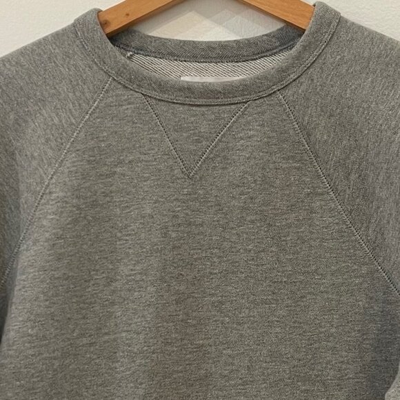 EVERLANE The Unisex French Terry Pullover Crew Heathered Gray Size S - Picture 7 of 11